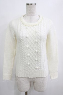 画像1: Ank Rouge / パールニット M オフ H-26-01-26-1011-CA-TO-NS-ZH