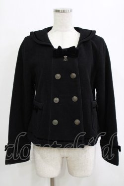 画像1: ALICE and the PIRATES / プチセーラーショートコート Free ブラック H-26-01-26-1014-PA-CO-NS-ZH