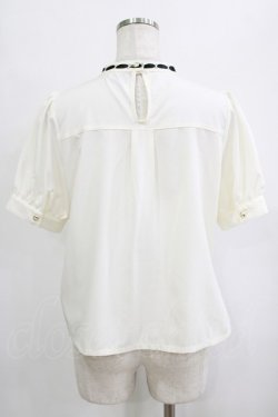 画像3: axes femme POETIQUE / フリルデザインスタンドブラウス M 生成り H-26-01-26-1015-AX-BL-NS-ZH