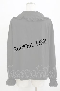 画像3: m petit by misako / AM マルエリフリルブラウス L ブラック H-26-01-26-1016-LO-BL-NS-ZH