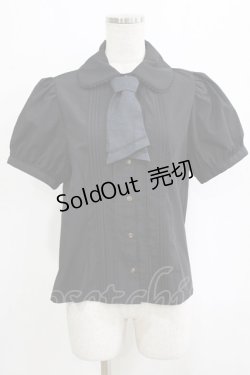 画像1: Kurumi Collaboration / マリンアカデミアブラウス M ブラック H-26-01-26-1017-GO-BL-NS-ZH