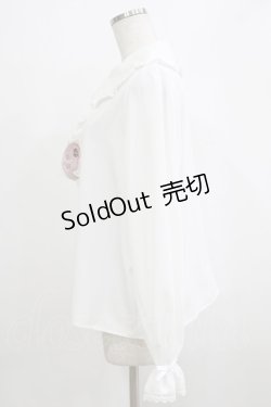 画像2: m petit by misako / AM マルエリフリルブラウス L オフ H-26-01-26-1018-LO-BL-NS-ZH