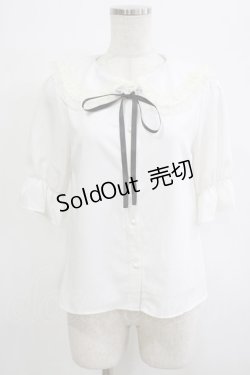 画像1: evelyn / レース襟ブラウス Free オフ H-26-01-26-1021-LO-BL-NS-ZH