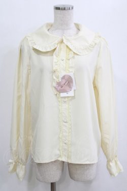 画像1: m petit by misako / AM マルエリフリルブラウス L アイボリー H-26-01-26-1023-LO-BL-NS-ZH