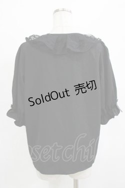 画像3: m petit by misako / MSKデシンレースエリブラウス L ブラック H-26-01-26-1026-LO-BL-NS-ZH