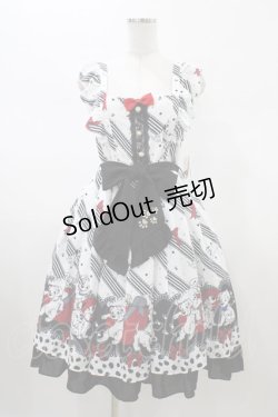 画像1: axes femme kawaii / 101匹わんちゃん/ワンピース M 白 H-26-01-26-055-AX-OP-NS-ZH