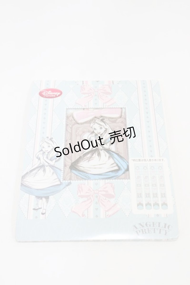 画像1: Angelic Pretty / Upside Down Story アリス タイツ  サックス H-26-01-26-008-AP-ZA-NS-ZH (1)