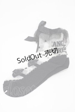 画像1: Angelic Pretty / Dolly Ribbonクルー丈ソックス  ブラック H-26-01-26-012-AP-ZA-NS-ZH