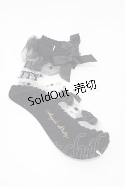 画像2: Angelic Pretty / Dolly Ribbonクルー丈ソックス  ブラック H-26-01-26-012-AP-ZA-NS-ZH