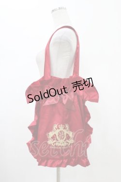 画像1: Angelic Pretty / Emblemサテントートバッグ  レッド H-26-01-26-022-AP-BG-NS-ZH