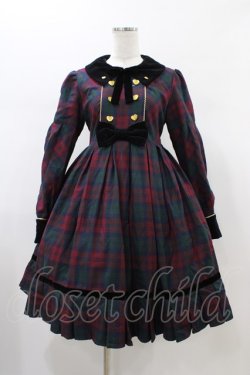 画像1: Angelic Pretty / Modern StudentワンピースSet Free ワイン H-26-01-26-026-AP-OP-NS-ZH