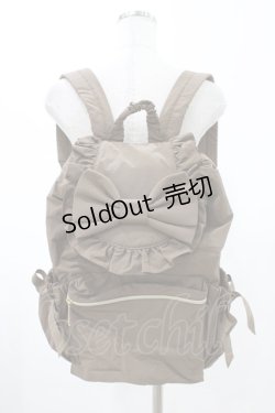 画像1: m petit by misako / TT AM リボンフラップ リュックサック  ブラウン H-26-01-27-044-LO-BG-NS-ZH