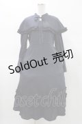 FLC / MINA*ケープワンピース M ネイビー H-26-01-27-050-0-OP-NS-ZH