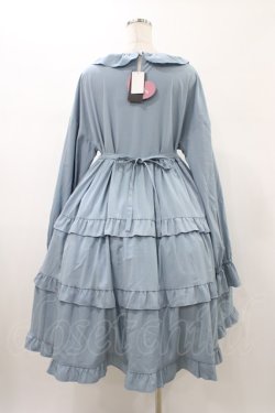 画像2: FLC / 皆方由衣コラボ/ティアードフリルワンピース L サックス H-26-01-27-051-0-OP-NS-ZH