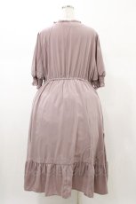 画像2: m petit by misako / AMレースアップワンピース 4L ピンク H-26-01-27-053-LO-OP-NS-ZH (2)