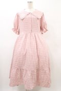 m petit by misako / AM*ギンガムCHKワンピース 4L ピンク H-26-01-27-054-LO-OP-NS-ZH