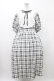 画像1: m petit by misako / ナシジチェックキリカエワンピース 4L オフ H-26-01-27-055-LO-OP-NS-ZH (1)