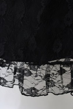 画像3: majoretty / レースジャンパースカート 4L ブラック H-26-01-27-058-0-OP-NS-ZH