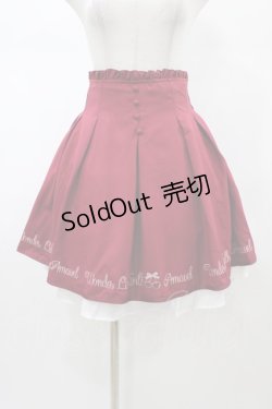 画像1: Amavel / Cherry Ribbonスカート Free レッド H-26-01-27-062-CA-SK-NS-ZH