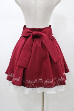 画像2: Amavel / Cherry Ribbonスカート Free レッド H-26-01-27-062-CA-SK-NS-ZH