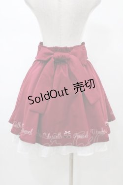 画像2: Amavel / Cherry Ribbonスカート Free レッド H-26-01-27-062-CA-SK-NS-ZH