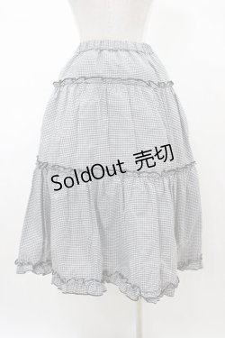 画像2: m petit by misako / NINA'S RVパニエスカート M ブラック/ブラックギンガム リバーシブル H-26-01-27-065-LO-SK-NS-ZH