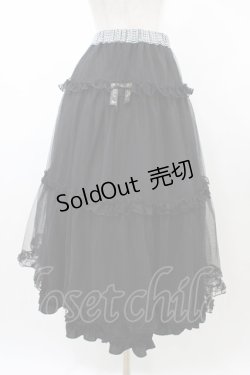 画像5: m petit by misako / NINA'S RVパニエスカート M ブラック/ブラックギンガム リバーシブル H-26-01-27-065-LO-SK-NS-ZH