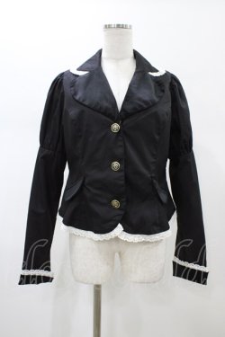 画像1: Eri Aino's collaboration / シャーロットの水曜日 ジャケット L ブラック H-26-01-27-070-0-JA-NS-ZH