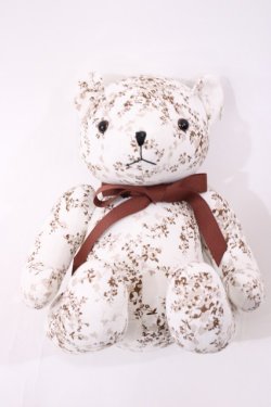 画像1: F i.n.t / オリジナルテディベア  アイボリー/ブラウン H-26-01-27-1006-CA-ZA-NS-ZH