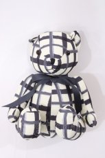 画像1: F i.n.t / オリジナルテディベア  オフ/ブラックチェック H-26-01-27-1007-CA-ZA-NS-ZH (1)