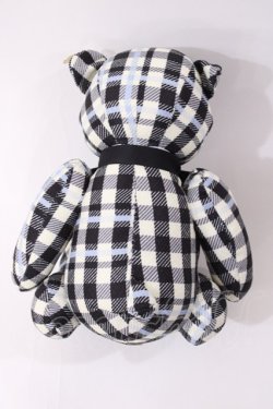 画像2: F i.n.t / オリジナルテディベア  オフ/ブラック/サックスチェック H-26-01-27-1008-CA-ZA-NS-ZH