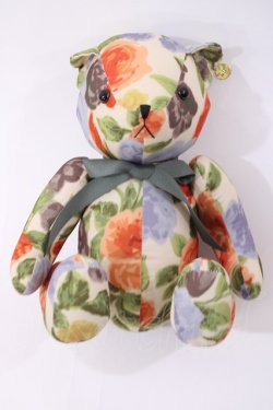 画像1: F i.n.t / オリジナルテディベア  アイボリー/イエロー H-26-01-27-1009-CA-ZA-NS-ZH