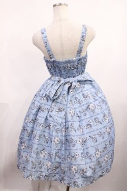 画像2: axes femme kawaii / アリス柄ワンピース M サックス H-26-01-27-1018-AX-OP-NS-ZH