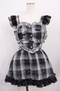 Princess Melody / チェックパールハートエプロンジャンスカ Free ブラック H-26-01-27-1026-EL-OP-NS-ZH