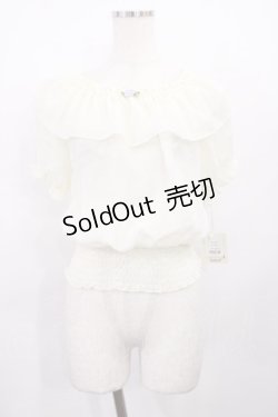 画像1: F&A / ローズシフォンプルオーバー Free OFF WHITE H-26-01-27-1032-LO-TO-NS-ZH