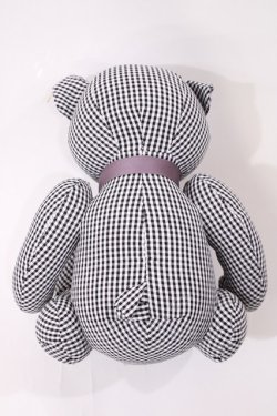 画像2: F i.n.t / オリジナルテディベア  オフ/ブラックギンガム H-26-01-27-1004-CA-ZA-NS-ZH