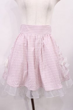 画像1: Ank Rouge / スピンドルギンガムスカート M ピンク H-26-01-27-1040-CA-SK-NS-ZH
