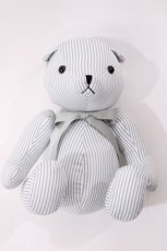 画像1: F i.n.t / オリジナルテディベア  オフ/グリーンストライプ H-26-01-27-1005-CA-ZA-NS-ZH (1)