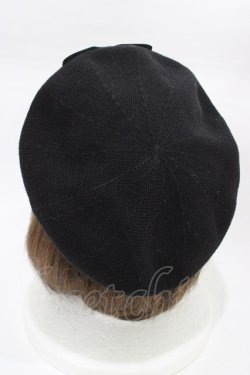 画像2: m petit by misako / NINA`SAMカメオベレー  ブラック H-26-01-27-015-LO-AC-NS-ZH