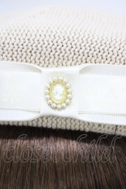 画像3: m petit by misako / NINA`SAMカメオベレー  アイボリー H-26-01-27-016-LO-AC-NS-ZH