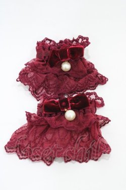 画像1: Angelic Pretty / Lady Ribbonお袖とめ  ワイン H-26-01-27-021-AP-ZA-NS-ZH