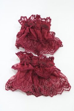 画像2: Angelic Pretty / Lady Ribbonお袖とめ  ワイン H-26-01-27-021-AP-ZA-NS-ZH