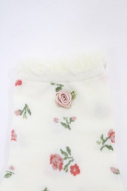 画像2: m petit by misako / ECAMCSバラモチーフ  オフ/ピンク H-26-01-27-026-LO-ZA-NS-ZH