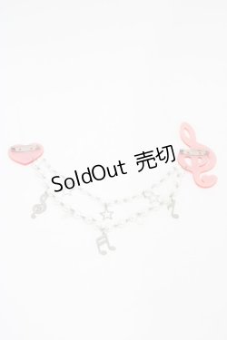 画像2: Angelic Pretty / プリティメロディブローチ  レッド H-26-01-27-029-AP-ZA-NS-ZH