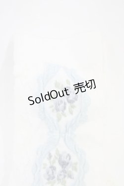 画像2: m petit by misako / ECAMOVKバラレースソックス  オフ/サックス H-26-01-27-032-LO-ZA-NS-ZH