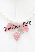 LIZ LISA / いちごリボンネックレス  レッド H-26-01-27-035-LO-AC-NS-ZH