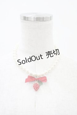 画像2: LIZ LISA / いちごリボンネックレス  レッド H-26-01-27-035-LO-AC-NS-ZH