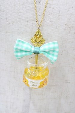 画像1: Amavel / ジャム瓶ネックレス  イエロー H-26-01-27-037-CA-AC-NS-ZH