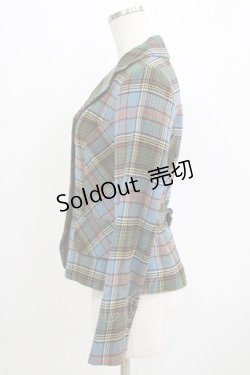 画像2: Emily Temple cute / タータンチェックジャケット  ブルー H-26-01-28-025-ET-JA-KB-ZH