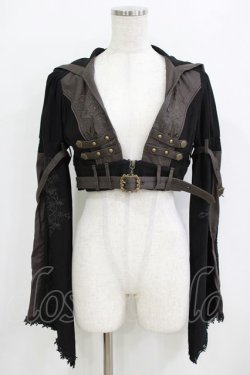 画像1: Rozen Kavalier / フード付ショートジャケット  ブラック H-26-01-28-026-OO-JA-KB-ZH